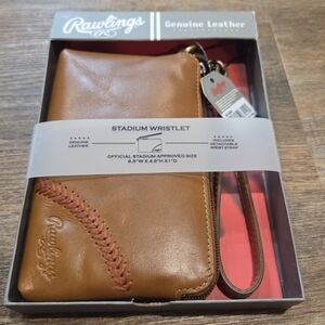 Rawlings Tan Genuine Leather Wristlet